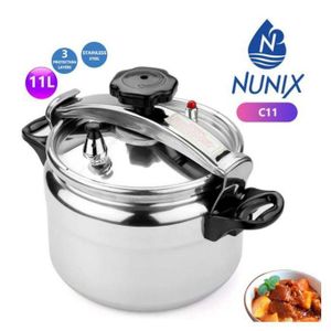Nunix Aluminium Pressure Cooker Explosion Proof 11 Litres