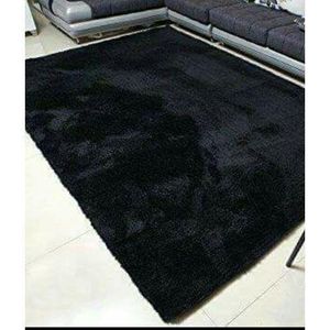 Luxurious Soft Fluffy Carpet-Black 5*8