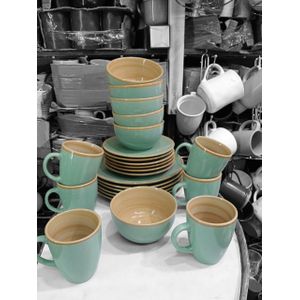 Ceramic Dinner Sets 24pcs Set Dinnerware Cups Plates