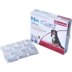 Nexgard 136mg Tabs – 3 month supply – Large Dog (25-50kg)