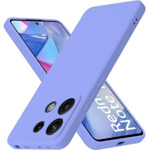 Soft Flexible Silicone Case for Xiaomi Redmi Note 13 Pro, Shockproof Anti-Scratch Slim TPU Protective Back Cover (Purple)