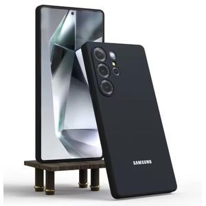 Samsung Galaxy S25 Ultra Premium Silicone Black Phone Case/ cover