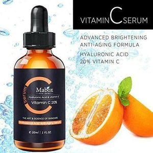 Mabox Face Serum Firming Anti Wrinkle,Anti Aging, Anti Acne 30ml Vitamin C Facial Serum, Hydrating Moisturizing