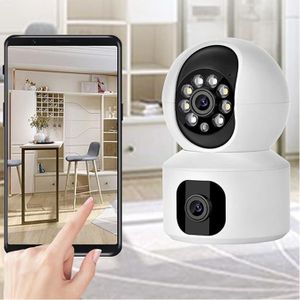 Ptz SIM CARD 4MP Dual Lens Smart Home Indoor Wireless Security 4G IP CCTV Camera