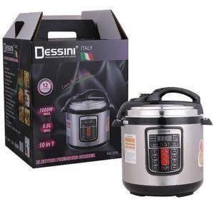 Dessini 6L Multi-Functional Electric Pressure Cooker & Rice Cooker – Fast, Energy-Saving, Non-Stick, Programmable Cooking for Stewing, Braising & More