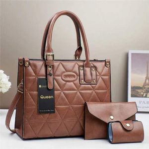 PU Leather 3 in 1 Official  Women Handbags & Purse Ladies Set bags 