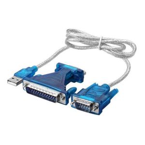 USB 2.0 to RS232 Series Cable Adapter (DB9 and DB-25) for Universal Connection of Old and Modern Devices