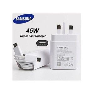 Samsung  45W USB Type-C To Type-C Super Fast Original Charger For Redmi Xiaomi, Redmi, Note 10 S20/ S20 Ultra 5G S21 FE/ S21/S22/S23/S24 Ultra 5G, LG, Pixel,(WHITE)