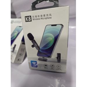K8 Compact Wireless Lavalier Microphone with Professional Sound Clarity