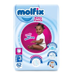 Molfix Baby Diaper (Medium) Size 3, 62x3 Jumbo Pack
