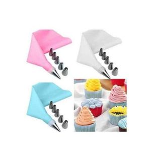 6 Nozzles + Reusable Icing Cake Pastry Piping Bag