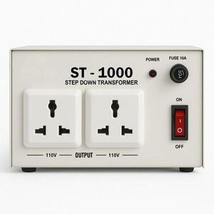 1000W Step Down Transformer 220V to 110V Voltage Converter with Dual Universal Output Sockets