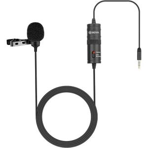 Boya BY-M1 Wired Lapel Mic 3.5mm Jack for Interview, Podcast, and Online Class Recording