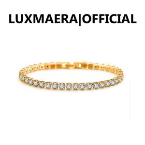 Luxmaera Gold Tennis Bracelet for Women, Cubic Zirconia Jewelry