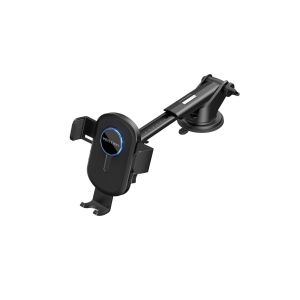 Vention  One Touch Clamping Car Phone Mount with Suction Cup Black Square Type (KSCB0)