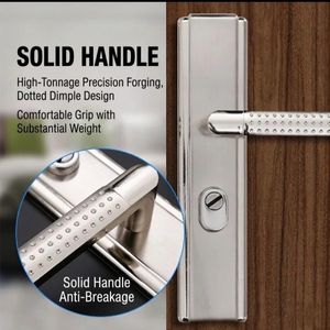 High Security Classic Modern Main Entrance Wooden And Steel Door Lock With 7 Keys Easy Installation Anti-Theft Durable Stainless Steel