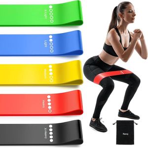 5pc Different Level Fitness Yoga Resistance Bands