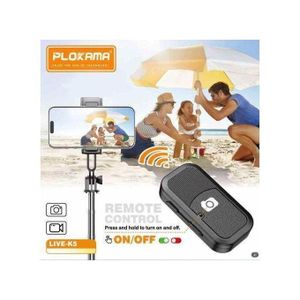 Travel Selfie Stick Tripod with Wireless Bluetooth Camera Clicker