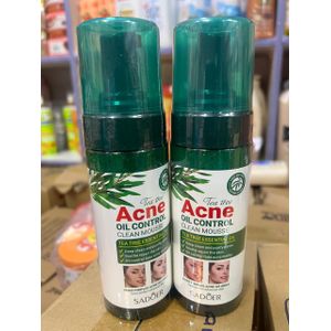SADOER  Tea Tree ACNES OIL CONTROL CLEAN MOUSSE Essential Oil Deep Clean Purify Pores Soothe Repair Marks Pimples