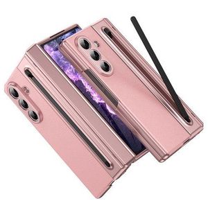 Leather case cover with inbuilt stylus pen, Front screen protector for Samsung Z Fold 6
