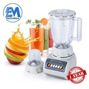 ElectroMate  2 In 1 POWERFUL Blender With Blender jug & Grinding Machine 1.5 Ltrs -350 - BLACK