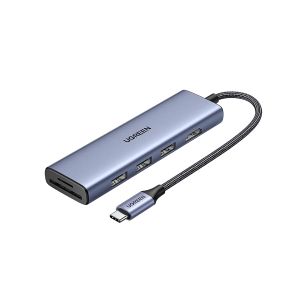 Ugreen CM511 20956A 6 in 1 USB-C Hub With 1x 4K HDMI, 3x USB-A 3.0, SD/TF