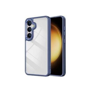 Samsung  Galaxy A16 Transparent, Clear and Colorless with Blue Edges New Skin Unique and Stylish Phone Case/ Cover