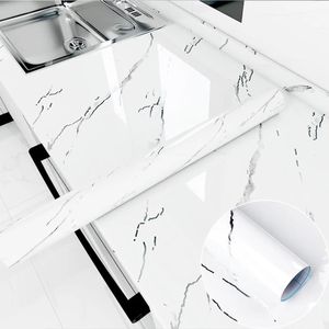 Marble Effect Self-Adhesive Contact Paper 60cm x 5m – Waterproof DIY Wall & Furniture Wrap