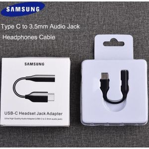 Samsung USB-C to 3.5mm Headphone Jack Adapter – Original Audio Connector for Galaxy S24, S23, S22, S21, Note 20, A Series – Black
