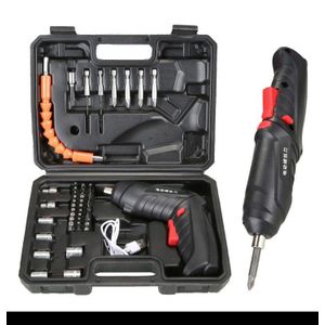 47PCS Portable Electric Screwdriver Set 4.2V Cordless Rechargeable Screwdriver Set with Interchangeable Bits for DIY Enthusiasts