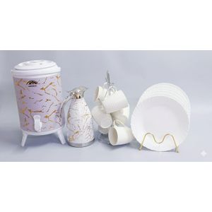 SUNDABESTS  Heavy-Duty Modern Breakfast Set – Complete Home Tea Serving & Dining Combo