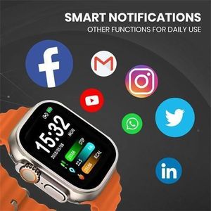 Suitable for Android and iOS 2.2 "full screen touch smart watches, smart watch straps, men's watches, mobile phone accessories, Bluetooth calls
