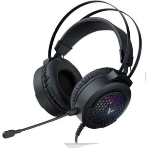 Rapoo VH120 RGB Gaming Headset (Black) – Wired Stereo Gaming Headphones with RGB Lighting, Noise-Reducing Microphone, USB/3.5mm Plug & Play