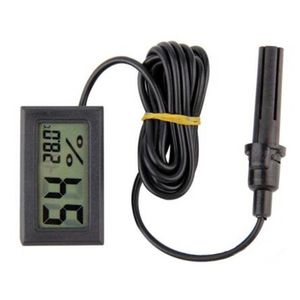 1pc Digital Temperature And Humidity Meter. LCD Display Outdoor Incubator  Thermohygrometer With Probe For Pet Hatching Eggs Sensor