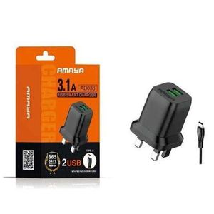 Amaya 3.1A, CHARGER,2USB,TYPE-C,FAST CHARGER