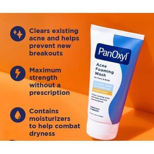 PanOxyl Acne Foaming Wash Benzoyl Peroxide 10% Maximum Strength 156g
