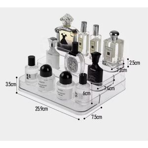 3 Layer Clear Multipurpose Display Rack – Acrylic Bathroom, Kitchen & Spice Organizer