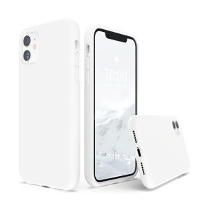Soft Silicone Slim Fit Cover Anti-Scratch Shockproof Case for Apple iPhone 11 - White