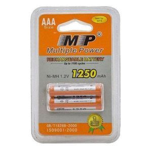 Multiple Power High-Performance AAA 1.2V Rechargeable Batteries - 1250mAh Long-Lasting, 1000+ Recharges. Power Your Devices & Save Money.