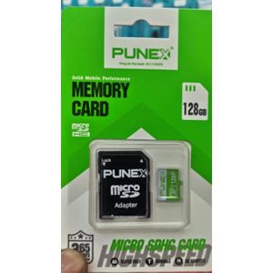 Punex 128GB Micro SDHC Memory Card – Class 10, UHS-I, High-Speed, Reliable Storage for Smartphones, Tablets, Cameras