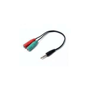 3.5mm AUX Audio Mic Splitter Cable