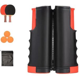 Portable table tennis set (includes two rackets, three table tennis balls, and a storage bag)