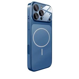 Apple iPhone 17 Pro Poker AG Glass Magnetic Converter Case - iPhone Back Sheet Upgrade Protective Cover - Blue