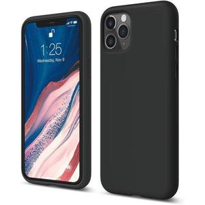 Black Soft Gel 3- Layered Slim Silicone  Phone Cover Case for iPhone 11 Pro Max