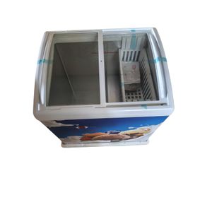 TLAC  156 Litres Display Chest Freezer/ Display Freezer/ Display Showcase Chest Freezer with Sliding Glass Display 