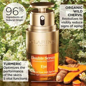Clarins Double Serum Eye – Anti-Aging Eye Treatment Targets Wrinkles 