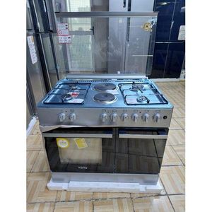 VON 60*90 COOKER, 4+2 Cooker With Gas Compartment 2 Electric Hotplate And 4 Gas Standing Cooker PLUS FREE GIFT