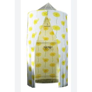 Portable foldable round waterproof fabric shower cubicle