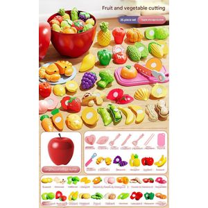 35pcs children's kitchen toys, fruit and vegetable toys, role-playing toys