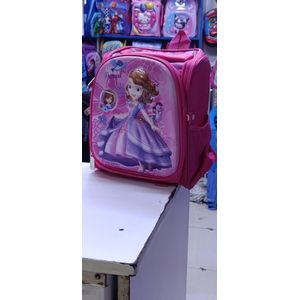 Playgroup Backpack – Princess Sofia Cartoon Character Print, Pink